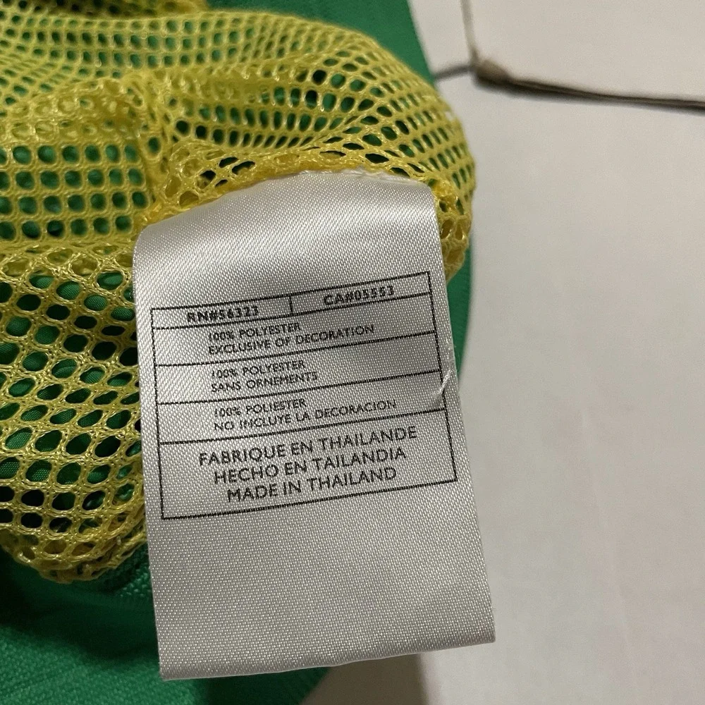 Vintage Nike Brazil Green Yellow Hooded Windbreaker Jacket Mens Large Vents